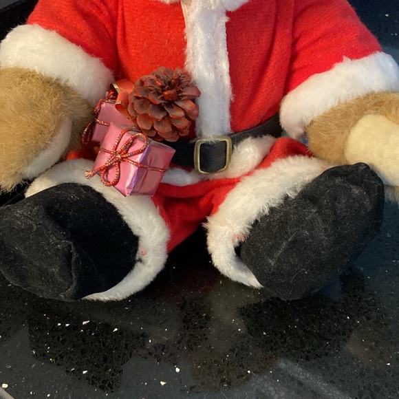 Teddy Santa: Fully Jointed Teddy Bear in Full Santa Costume Vintage - Picture 5 of 10